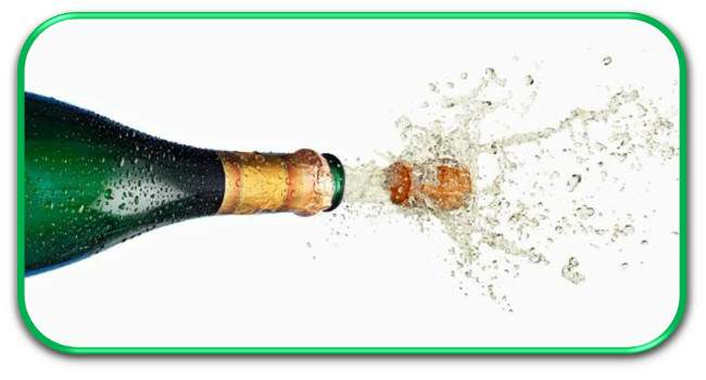 botella de champ&aacute;n, poema de M&ordf; Esther Ruiz